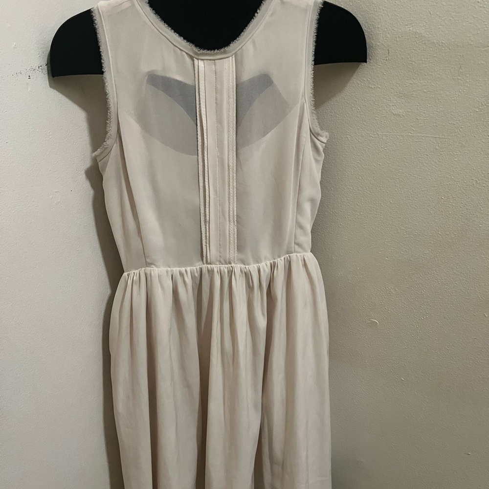 Jessica Simpson Cream Backless Dress